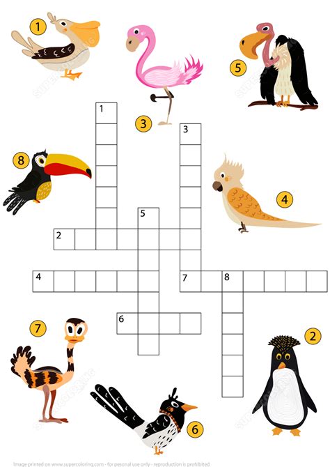 crossword clue bird